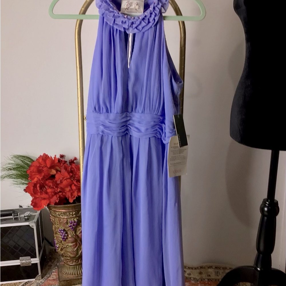 Donna Ricco Lavender crepe dress size 12
